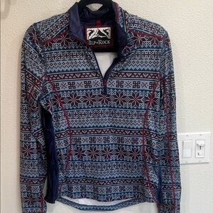 Alp N Rock 1/4 zip layer top Size large